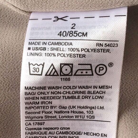 Banana Republic Heritage Collection Silvery Gray Tank Blouse - Picture 10 of 10